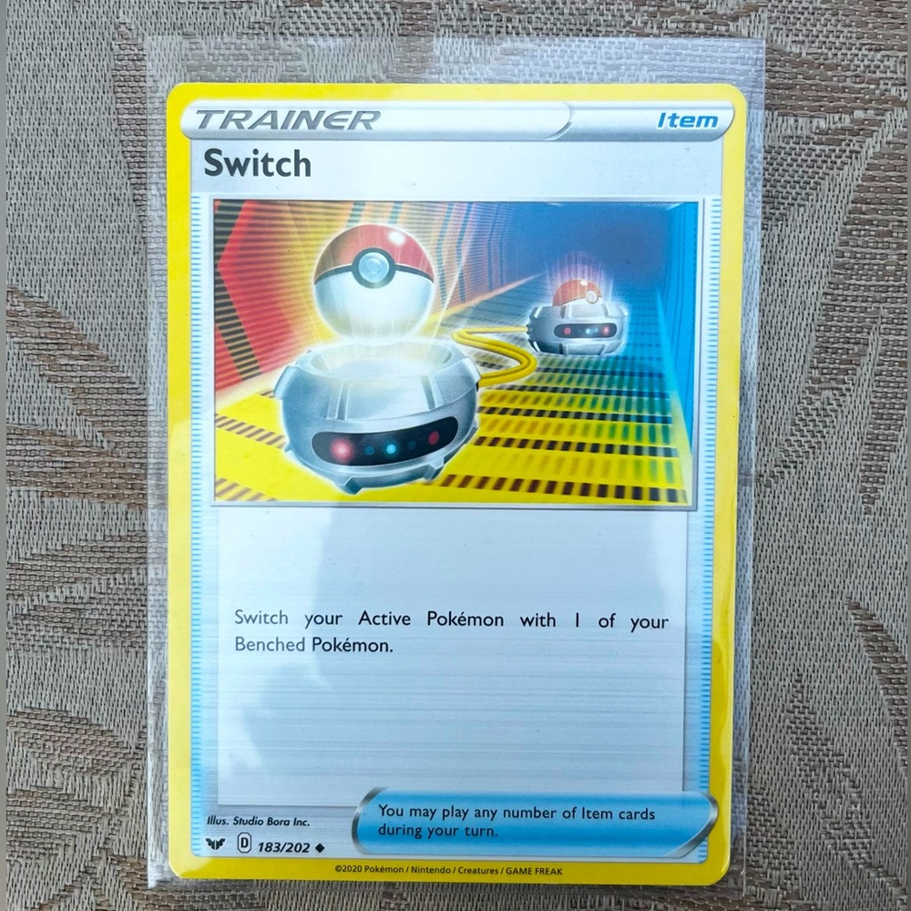 Trainer Switch Card #183/202 Uncommon SWSH01: Sword & Shield 2020 Pokemon TCG
